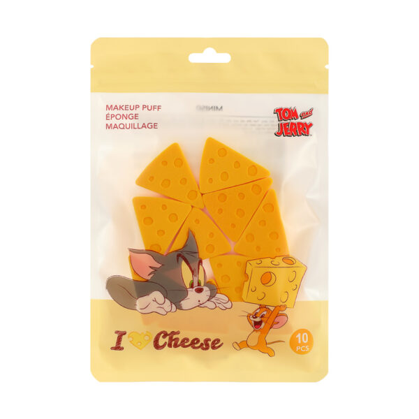 Bông mút trang điểm Tom & Jerry I love cheese Collection (10 pcs) Triangle